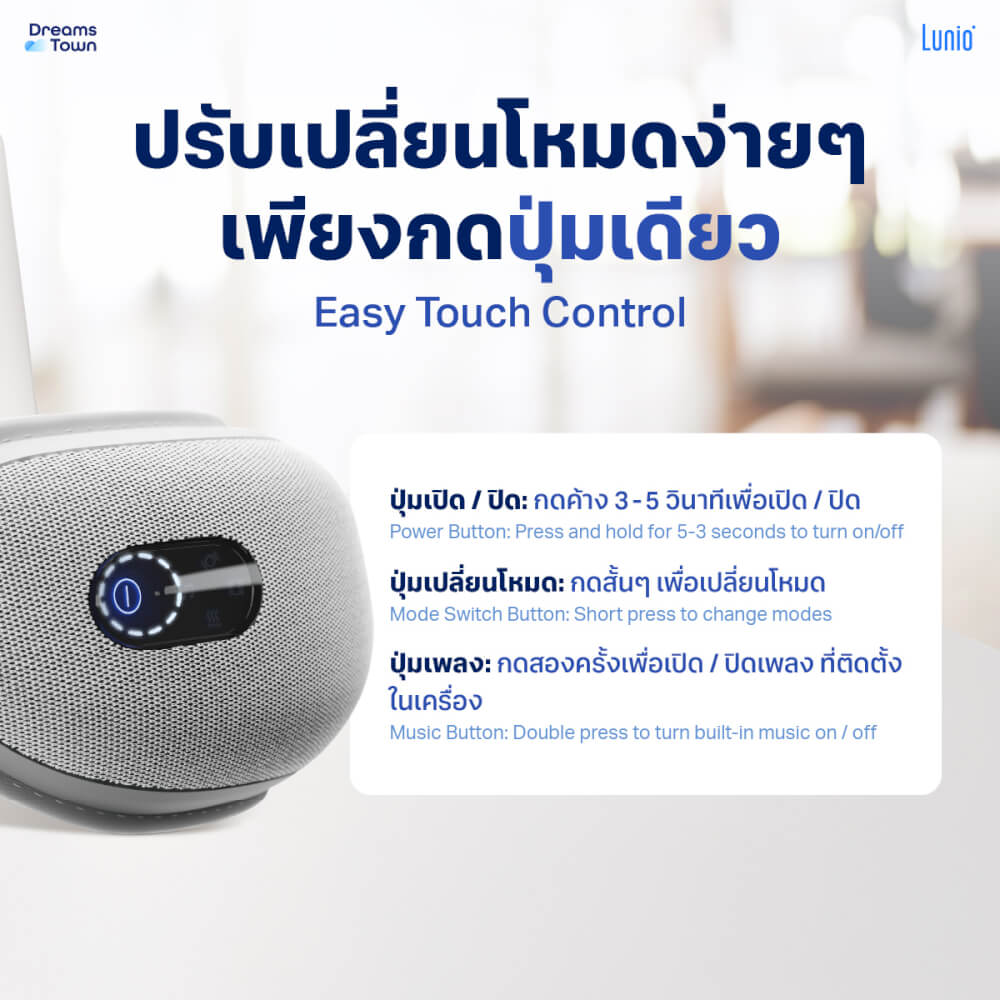 เครื่องนวดตา LUNIO SMART I-VISION EYE MASSAGER